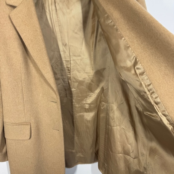 Vintage Talbots Camel Hair Blazer Tan Size 10 Made in Italy Classic Wool Coat - Picture 6 of 14